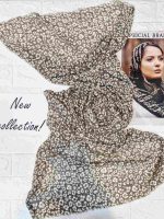شال نخی بهاره وارداتی طرح گل مدل W126 - تصویر 7