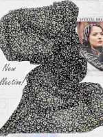 شال نخی بهاره وارداتی طرح گل مدل W126 - تصویر 4