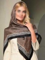 روسری نخی طرح توپی مدل نرگس کد156