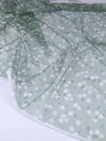 مینی اسکارف توری طرح گل مدل نیلا کد181 - تصویر 5