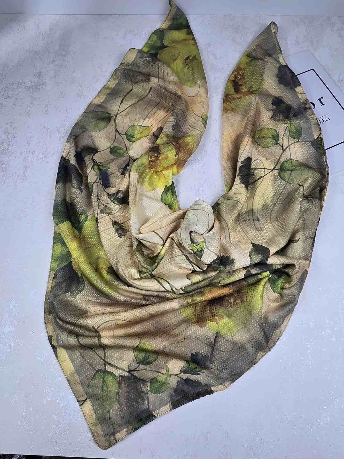 20260615_180656 روسری نخی طرح برگ کد 280 - تصویر 1