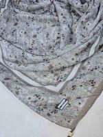 روسری نخی کلیشه طرح گل کد 299 - تصویر 3
