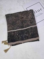 روسری نخی کلیشه طرح شالیزار کد 308 - تصویر 2