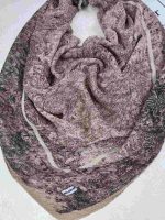 روسری نخی کلیشه طرح شالیزار کد 305 - تصویر 3