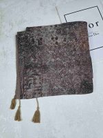 روسری نخی کلیشه طرح شالیزار کد 304 - تصویر 2