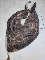 روسری نخی کلیشه طرح شالیزار کد 303 - تصویر 4