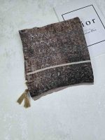 روسری نخی کلیشه طرح شالیزار کد 302 - تصویر 2