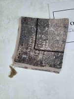 روسری نخی کلیشه طرح شالیزار کد 301 - تصویر 2