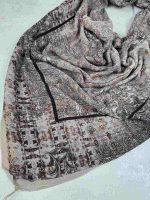 روسری نخی کلیشه طرح شالیزار کد 301 - تصویر 3