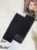 روسری مجلسی وارداتی نگین دار کد 253 - تصویر 2
