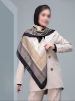 روسری نخی گارزا لبه دست دوز کد 297