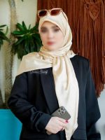روسری مجلسی شاین دار مدل سرو - تصویر 7