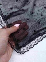 شال توری طرح قلب مدل غزل کد 229 - تصویر 2