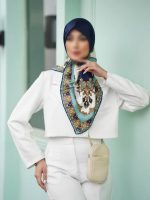 روسری مجلسی ابریشم کد 340 - تصویر 4