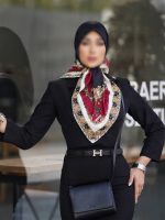 روسری مجلسی ابریشم کد 340 - تصویر 6